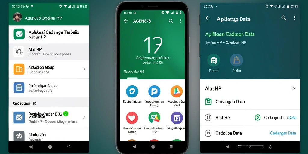 Antarmuka AGEN878 yang intuitif dan fitur pencadangan data.