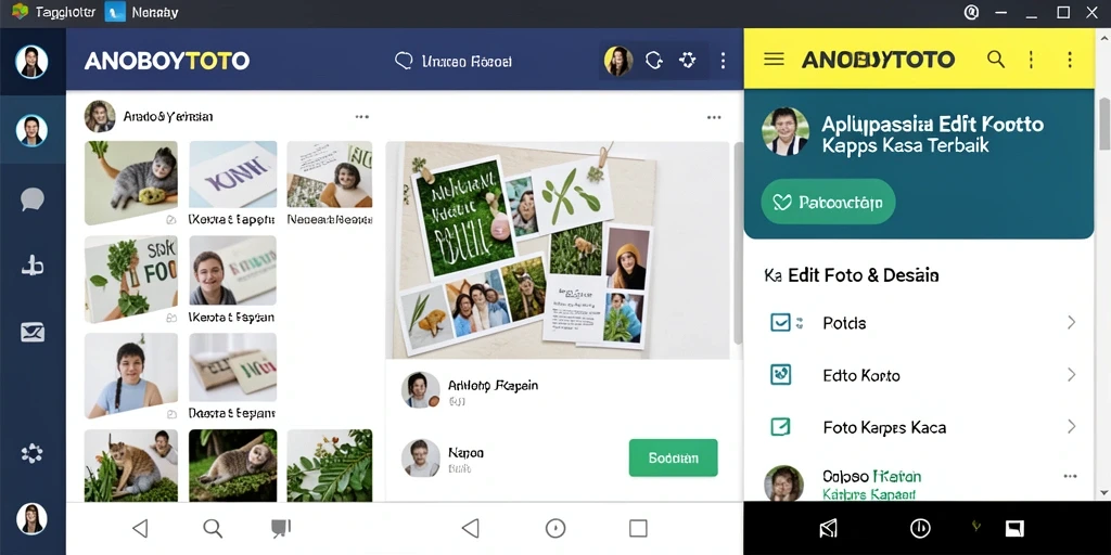 Antarmuka ANOBOYTOTO yang intuitif untuk Edit Foto Kertas Kaca.