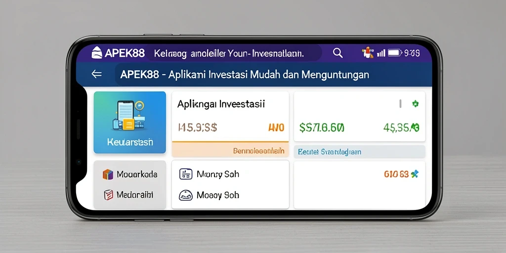 Tampilan antarmuka APEK88 yang sederhana dan fungsional.
