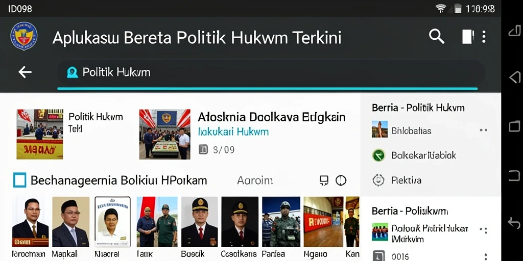 Tampilan antarmuka ID098 yang informatif dan user-friendly.