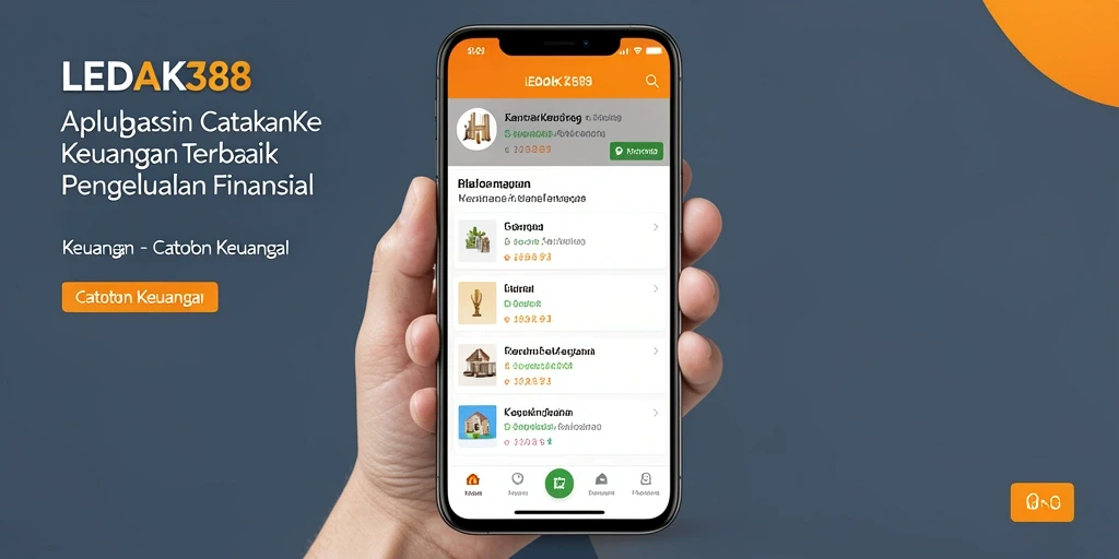Antarmuka LEDAK388 yang sederhana dan fungsional untuk Catatan Keuangan.