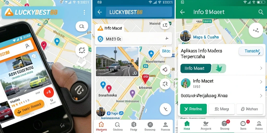 Tampilan antarmuka utama LUCKYBEST88 dengan informasi kemacetan.
