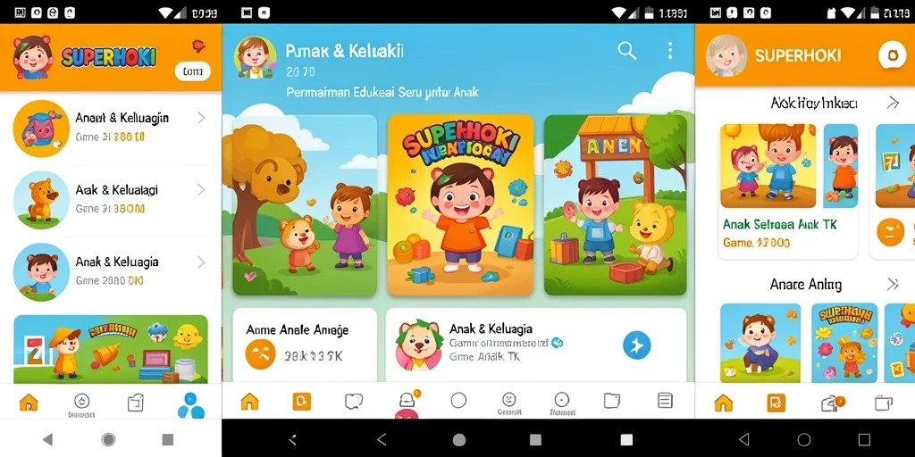 Antarmuka permainan edukasi SUPERHOKI yang menarik dan interaktif.