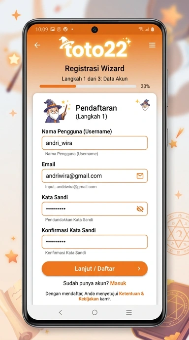 Buat Akun Baru di Toto22 dengan Mudah